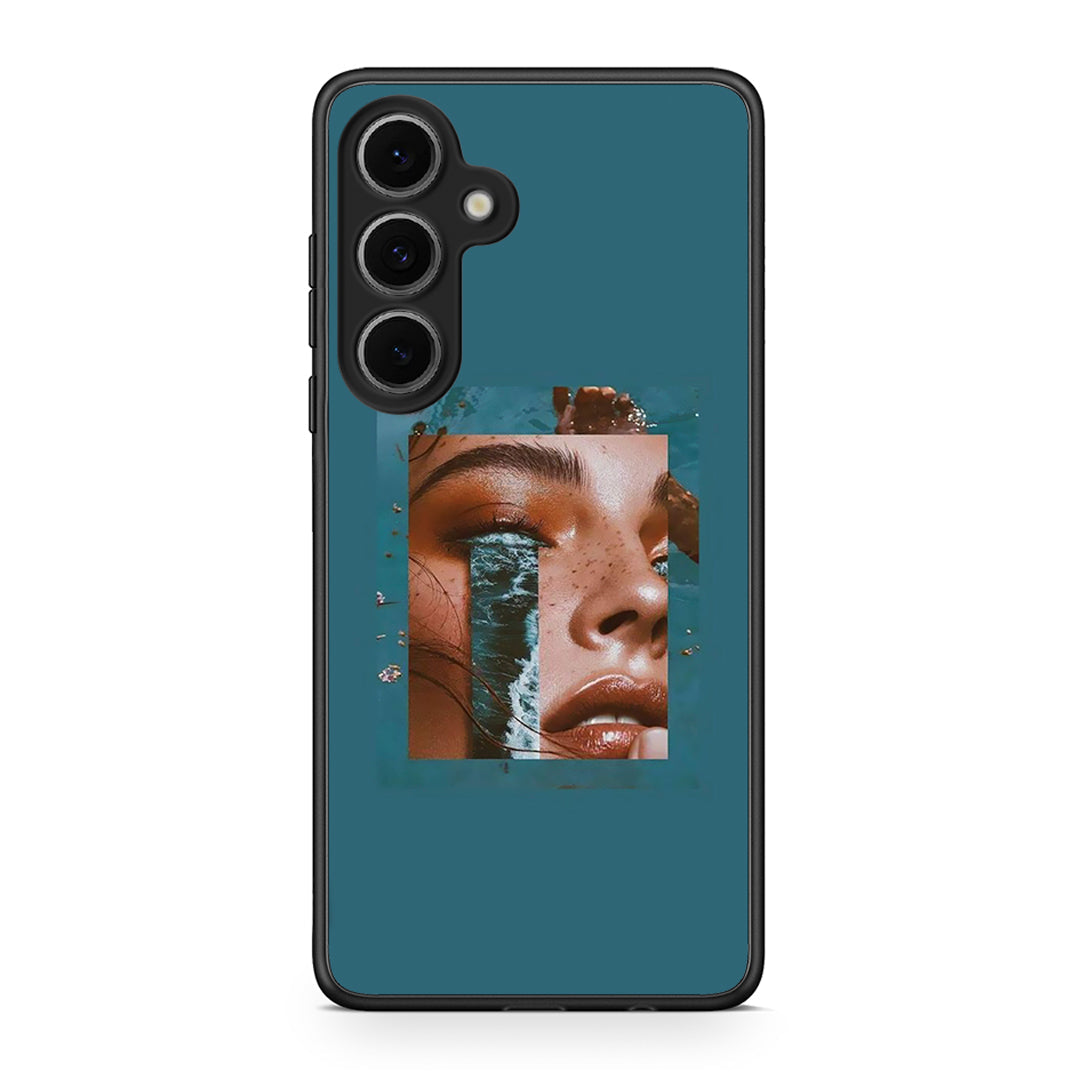 Samsung Galaxy S24 FE Cry An Ocean θήκη από τη Smartfits με σχέδιο στο πίσω μέρος και μαύρο περίβλημα | Smartphone case with colorful back and black bezels by Smartfits