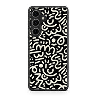 Thumbnail for Samsung Galaxy S24 FE Doodle Art Θήκη από τη Smartfits με σχέδιο στο πίσω μέρος και μαύρο περίβλημα | Smartphone case with colorful back and black bezels by Smartfits