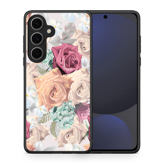 Θήκη Samsung Galaxy S24 FE Bouquet Floral από τη Smartfits με σχέδιο στο πίσω μέρος και μαύρο περίβλημα | Samsung Galaxy S24 FE Bouquet Floral case with colorful back and black bezels