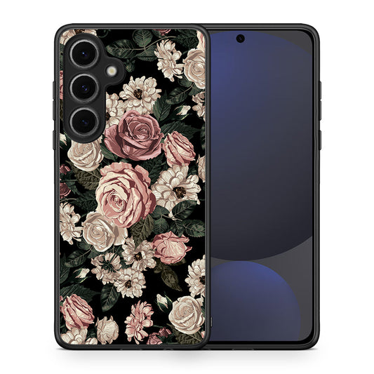 Θήκη Samsung Galaxy S24 FE Wild Roses Flower από τη Smartfits με σχέδιο στο πίσω μέρος και μαύρο περίβλημα | Samsung Galaxy S24 FE Wild Roses Flower case with colorful back and black bezels