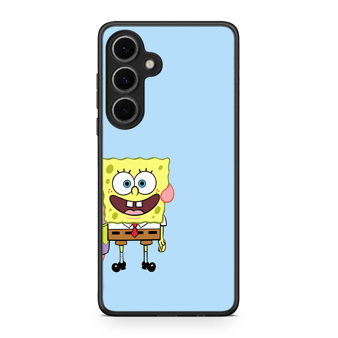 Samsung Galaxy S24 FE Friends Bob θήκη από τη Smartfits με σχέδιο στο πίσω μέρος και μαύρο περίβλημα | Smartphone case with colorful back and black bezels by Smartfits