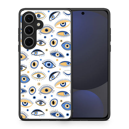 Θήκη Samsung Galaxy S24 FE Ftou Ftou από τη Smartfits με σχέδιο στο πίσω μέρος και μαύρο περίβλημα | Samsung Galaxy S24 FE Ftou Ftou case with colorful back and black bezels