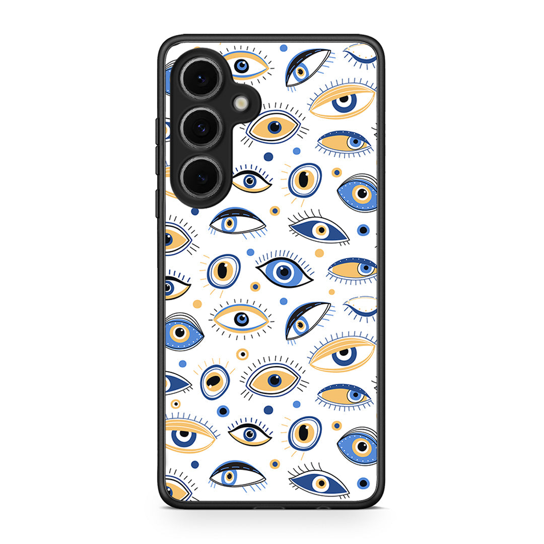 Samsung Galaxy S24 FE Ftou Ftou θήκη από τη Smartfits με σχέδιο στο πίσω μέρος και μαύρο περίβλημα | Smartphone case with colorful back and black bezels by Smartfits