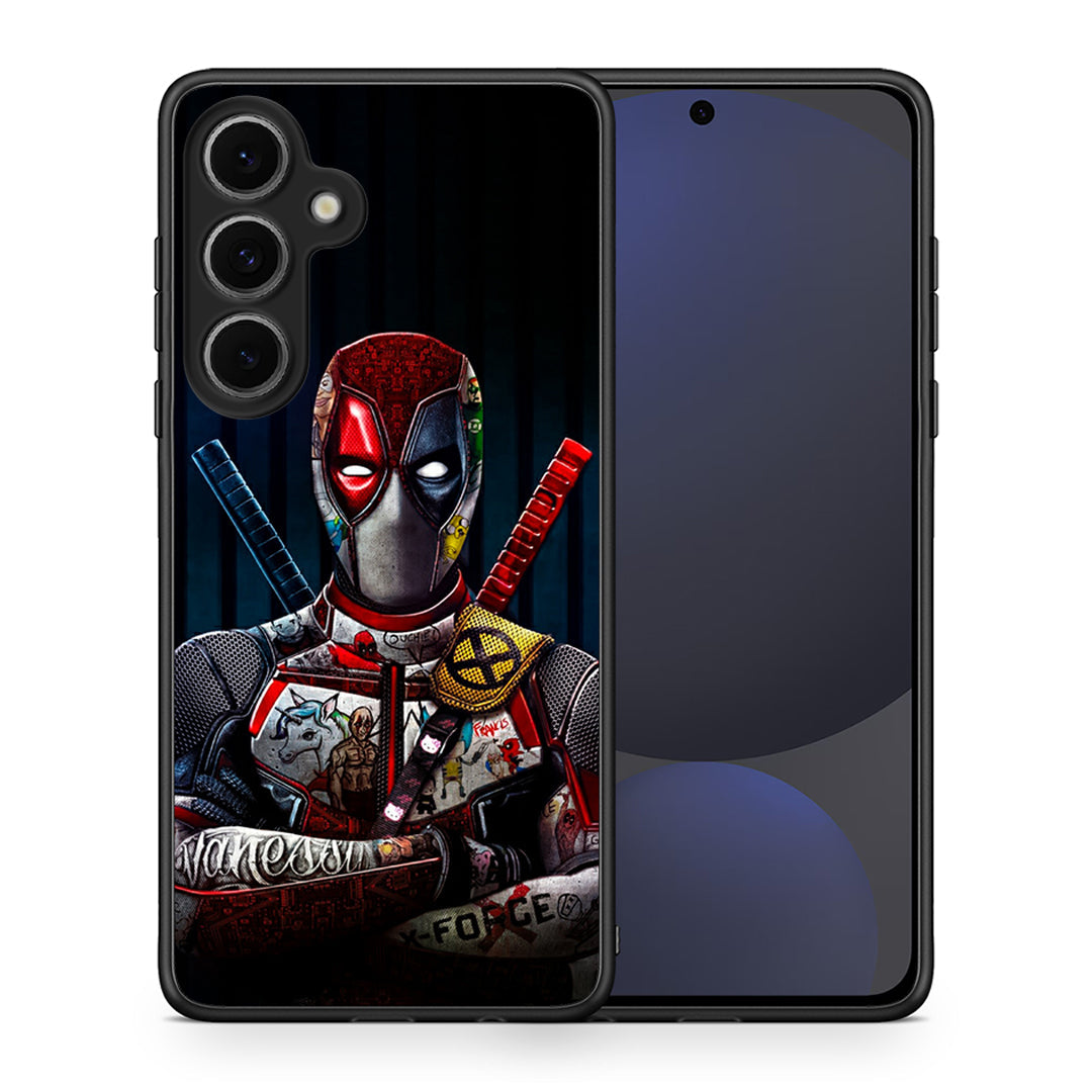 Θήκη Samsung Galaxy S24 FE Funny Guy από τη Smartfits με σχέδιο στο πίσω μέρος και μαύρο περίβλημα | Samsung Galaxy S24 FE Funny Guy case with colorful back and black bezels