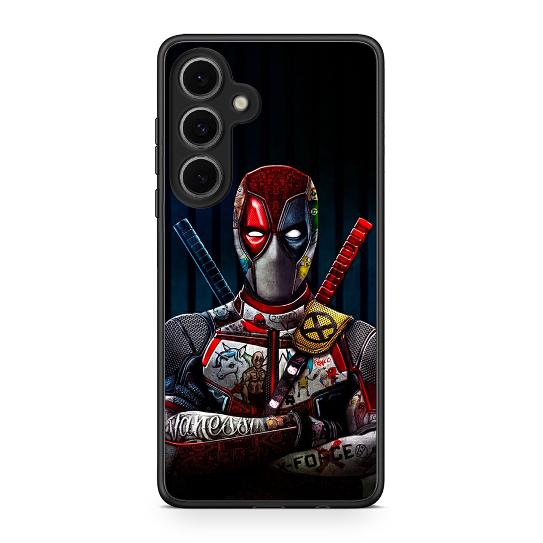 Samsung Galaxy S24 FE Funny Guy θήκη από τη Smartfits με σχέδιο στο πίσω μέρος και μαύρο περίβλημα | Smartphone case with colorful back and black bezels by Smartfits