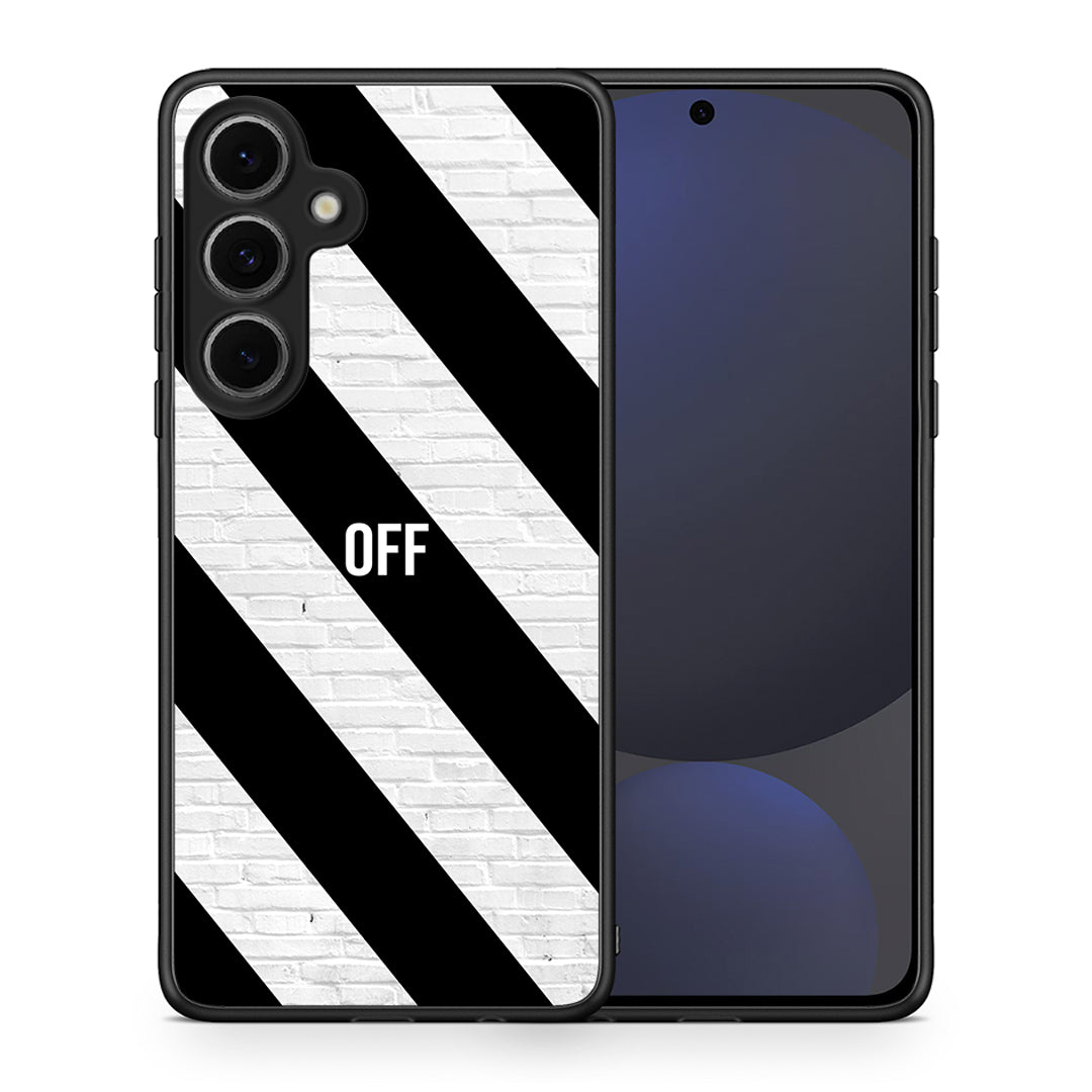 Θήκη Samsung Galaxy S24 FE Get Off από τη Smartfits με σχέδιο στο πίσω μέρος και μαύρο περίβλημα | Samsung Galaxy S24 FE Get Off case with colorful back and black bezels