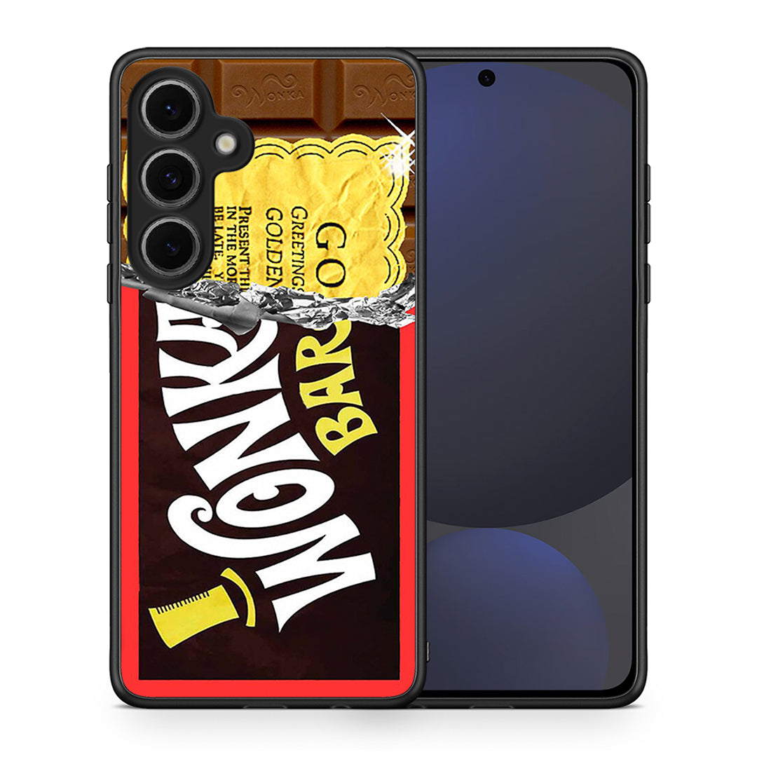 Θήκη Samsung Galaxy S24 FE Golden Ticket από τη Smartfits με σχέδιο στο πίσω μέρος και μαύρο περίβλημα | Samsung Galaxy S24 FE Golden Ticket case with colorful back and black bezels