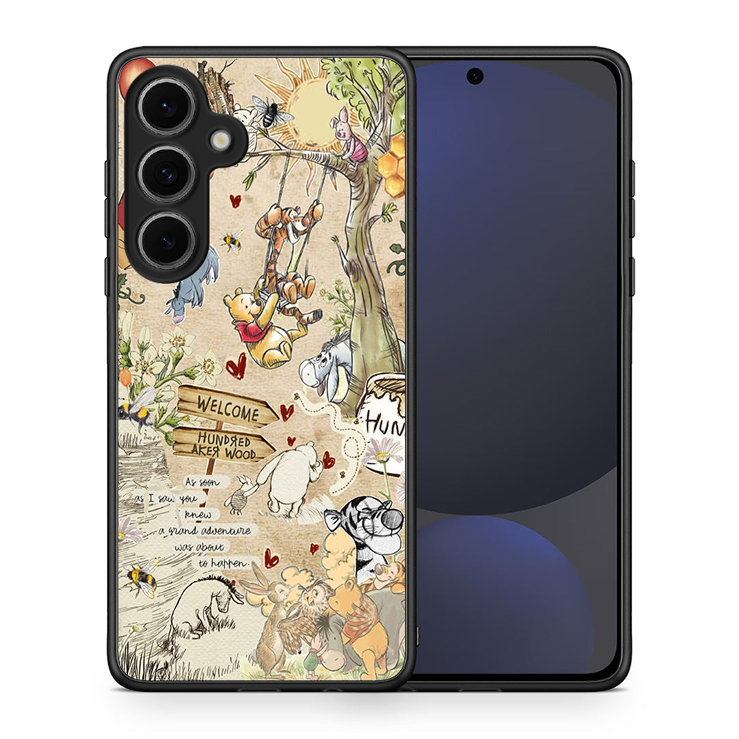 Θήκη Samsung Galaxy S24 FE Happy Friends από τη Smartfits με σχέδιο στο πίσω μέρος και μαύρο περίβλημα | Samsung Galaxy S24 FE Happy Friends case with colorful back and black bezels