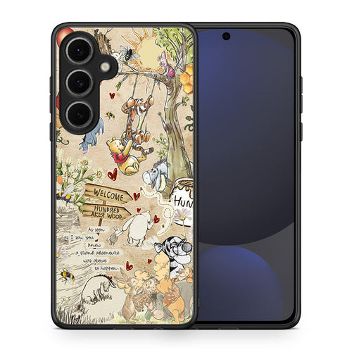 Θήκη Samsung Galaxy S24 FE Happy Friends από τη Smartfits με σχέδιο στο πίσω μέρος και μαύρο περίβλημα | Samsung Galaxy S24 FE Happy Friends case with colorful back and black bezels