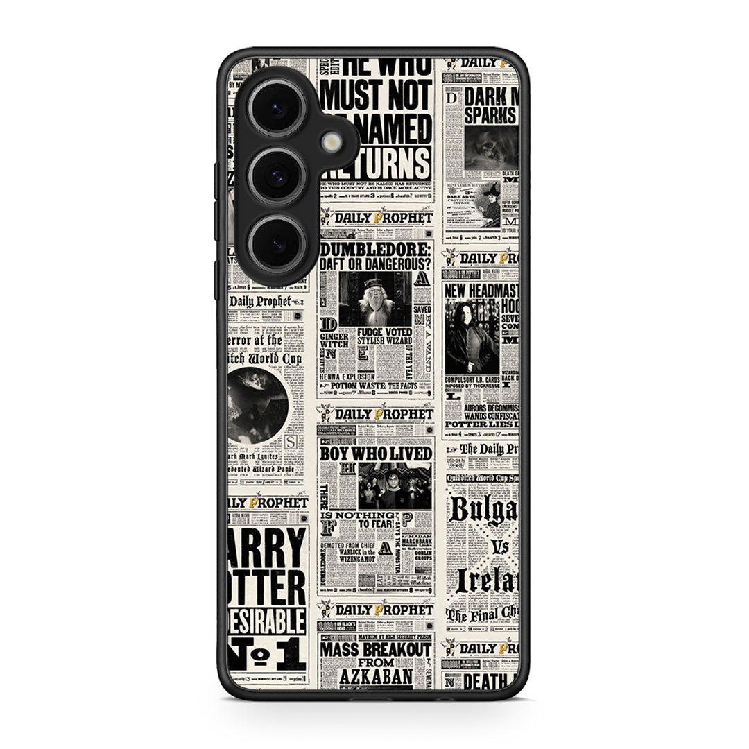 Samsung Galaxy S24 FE Harry Paper θήκη από τη Smartfits με σχέδιο στο πίσω μέρος και μαύρο περίβλημα | Smartphone case with colorful back and black bezels by Smartfits