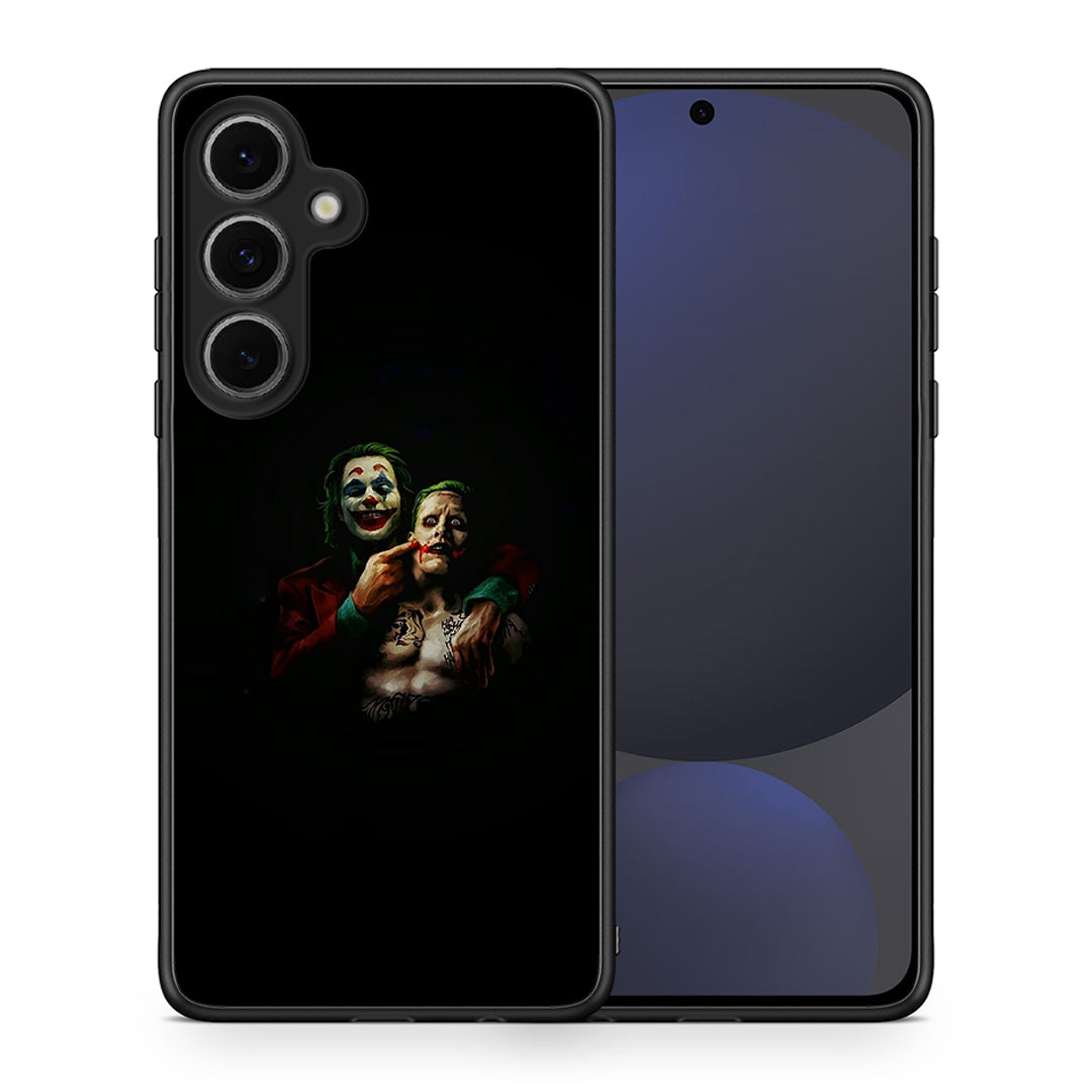 Θήκη Samsung Galaxy S24 FE Clown Hero από τη Smartfits με σχέδιο στο πίσω μέρος και μαύρο περίβλημα | Samsung Galaxy S24 FE Clown Hero case with colorful back and black bezels