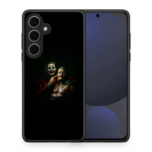 Θήκη Samsung Galaxy S24 FE Clown Hero από τη Smartfits με σχέδιο στο πίσω μέρος και μαύρο περίβλημα | Samsung Galaxy S24 FE Clown Hero case with colorful back and black bezels