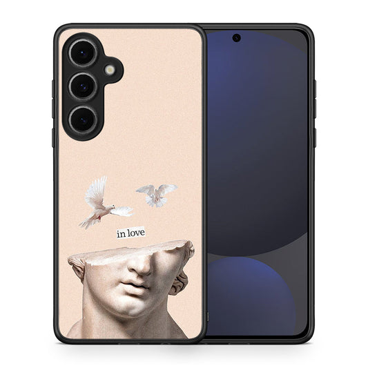 Θήκη Samsung Galaxy S24 FE In Love από τη Smartfits με σχέδιο στο πίσω μέρος και μαύρο περίβλημα | Samsung Galaxy S24 FE In Love case with colorful back and black bezels