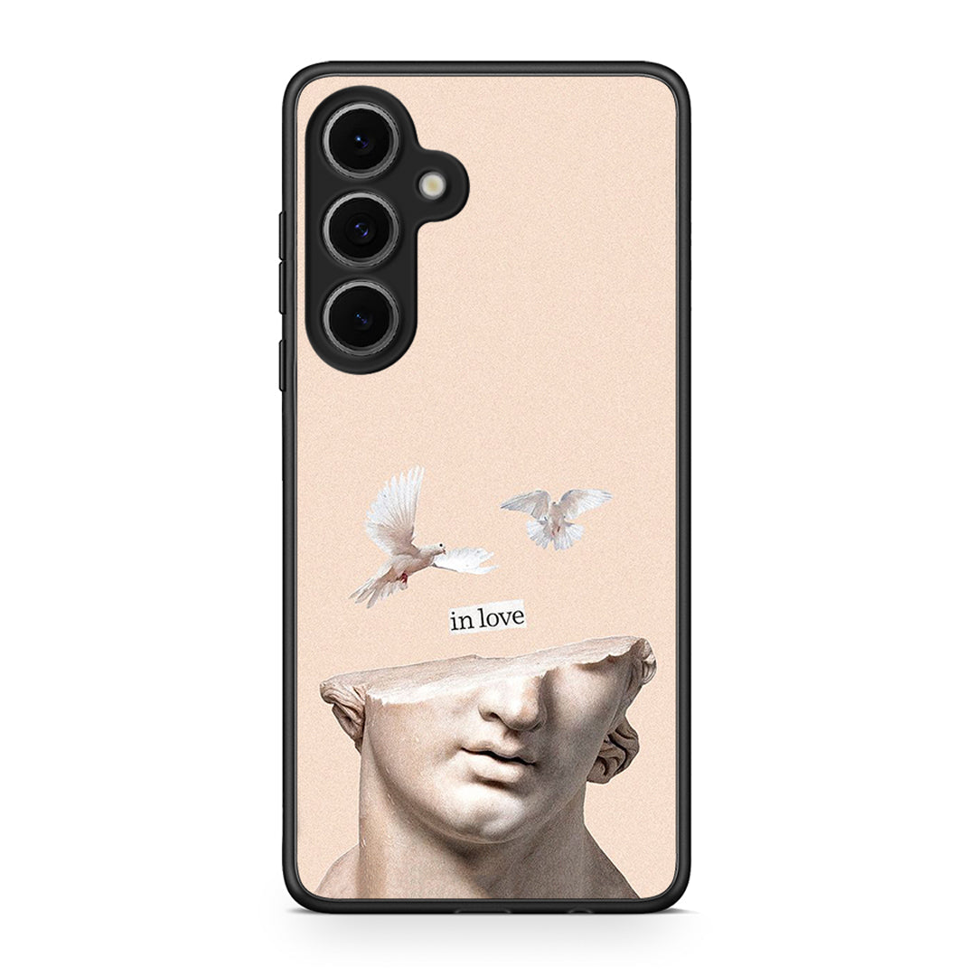Samsung Galaxy S24 FE In Love θήκη από τη Smartfits με σχέδιο στο πίσω μέρος και μαύρο περίβλημα | Smartphone case with colorful back and black bezels by Smartfits