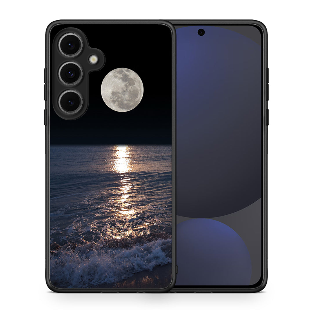 Θήκη Samsung Galaxy S24 FE Moon Landscape από τη Smartfits με σχέδιο στο πίσω μέρος και μαύρο περίβλημα | Samsung Galaxy S24 FE Moon Landscape case with colorful back and black bezels