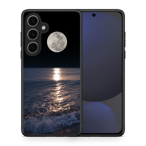 Θήκη Samsung Galaxy S24 FE Moon Landscape από τη Smartfits με σχέδιο στο πίσω μέρος και μαύρο περίβλημα | Samsung Galaxy S24 FE Moon Landscape case with colorful back and black bezels