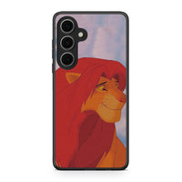 Thumbnail for Samsung Galaxy S24 FE Lion Love 1 Θήκη Αγίου Βαλεντίνου από τη Smartfits με σχέδιο στο πίσω μέρος και μαύρο περίβλημα | Smartphone case with colorful back and black bezels by Smartfits