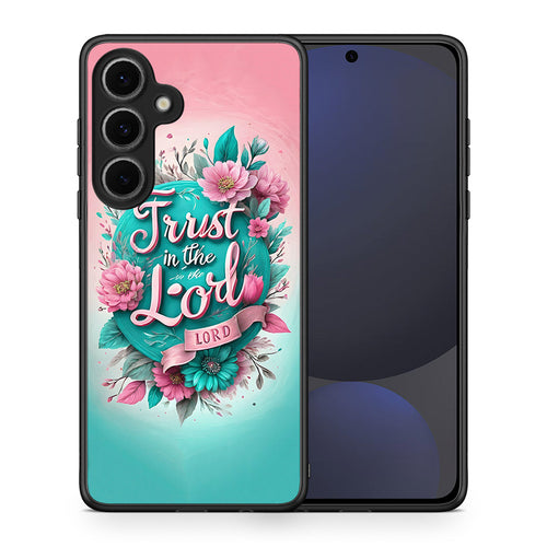 Θήκη Samsung Galaxy S24 FE Lord Trust από τη Smartfits με σχέδιο στο πίσω μέρος και μαύρο περίβλημα | Samsung Galaxy S24 FE Lord Trust case with colorful back and black bezels