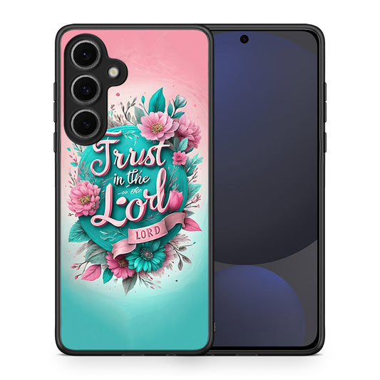 Θήκη Samsung Galaxy S24 FE Lord Trust από τη Smartfits με σχέδιο στο πίσω μέρος και μαύρο περίβλημα | Samsung Galaxy S24 FE Lord Trust case with colorful back and black bezels