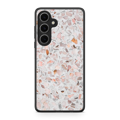 Samsung Galaxy S24 FE Marble Terrazzo θήκη από τη Smartfits με σχέδιο στο πίσω μέρος και μαύρο περίβλημα | Smartphone case with colorful back and black bezels by Smartfits