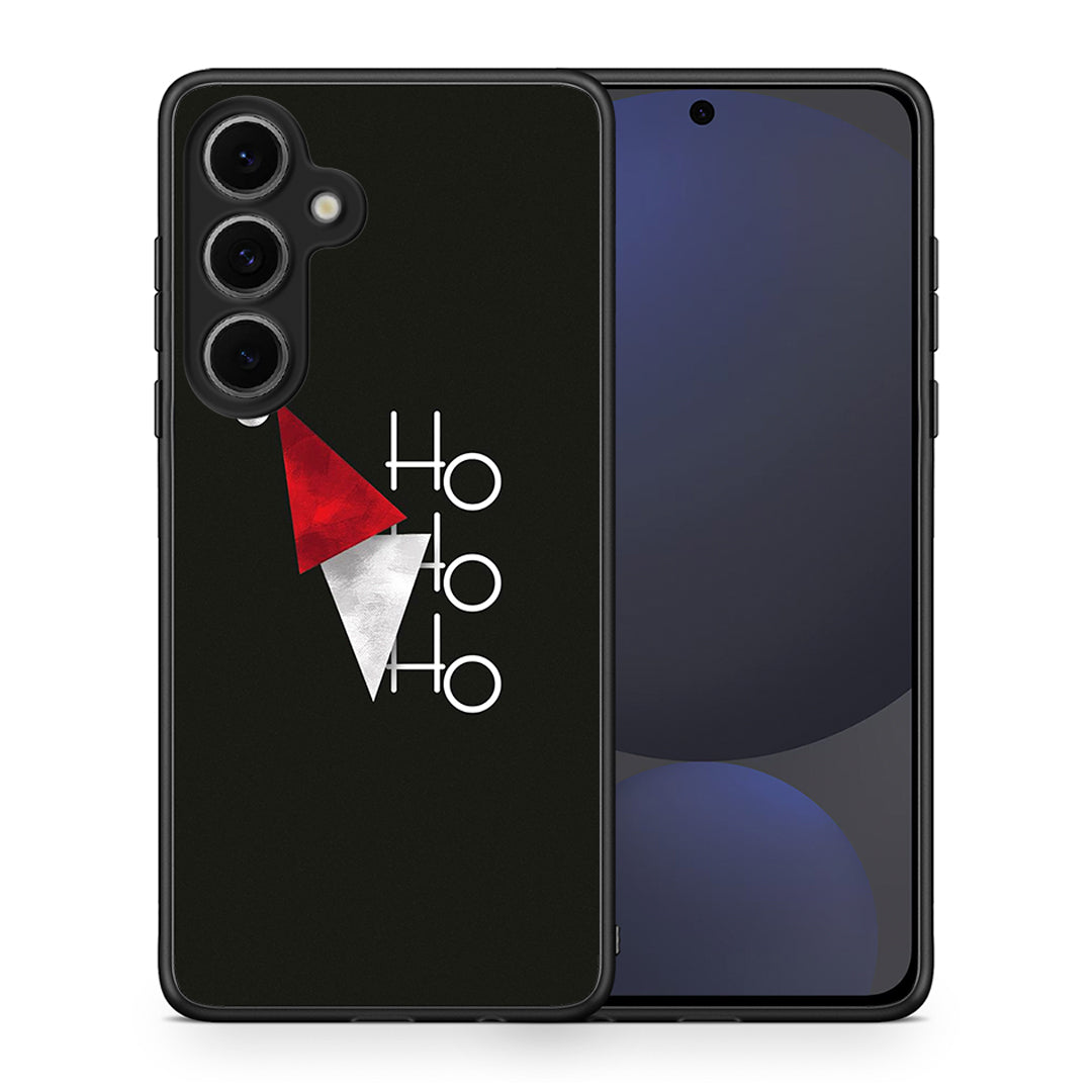 Θήκη Samsung Galaxy S24 FE Minimal Christmas από τη Smartfits με σχέδιο στο πίσω μέρος και μαύρο περίβλημα | Samsung Galaxy S24 FE Minimal Christmas case with colorful back and black bezels