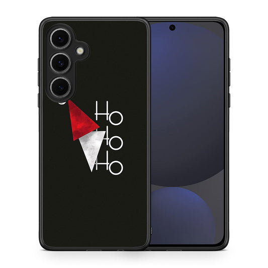 Θήκη Samsung Galaxy S24 FE Minimal Christmas από τη Smartfits με σχέδιο στο πίσω μέρος και μαύρο περίβλημα | Samsung Galaxy S24 FE Minimal Christmas case with colorful back and black bezels