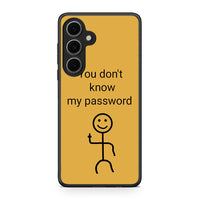 Thumbnail for Samsung Galaxy S24 FE My Password Θήκη από τη Smartfits με σχέδιο στο πίσω μέρος και μαύρο περίβλημα | Smartphone case with colorful back and black bezels by Smartfits