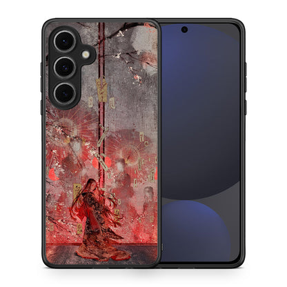 Θήκη Samsung Galaxy S24 FE Nezuko Kamado από τη Smartfits με σχέδιο στο πίσω μέρος και μαύρο περίβλημα | Samsung Galaxy S24 FE Nezuko Kamado case with colorful back and black bezels