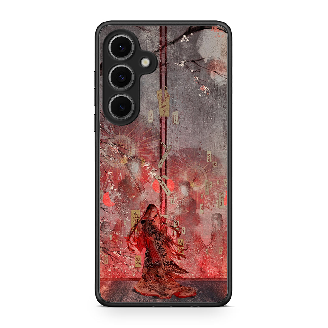 Samsung Galaxy S24 FE Nezuko Kamado θήκη από τη Smartfits με σχέδιο στο πίσω μέρος και μαύρο περίβλημα | Smartphone case with colorful back and black bezels by Smartfits