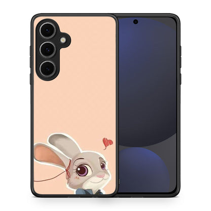 Θήκη Samsung Galaxy S24 FE Nick Wilde And Judy Hopps Love 2 από τη Smartfits με σχέδιο στο πίσω μέρος και μαύρο περίβλημα | Samsung Galaxy S24 FE Nick Wilde And Judy Hopps Love 2 case with colorful back and black bezels