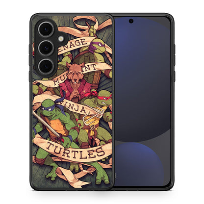 Θήκη Samsung Galaxy S24 FE Ninja Turtles από τη Smartfits με σχέδιο στο πίσω μέρος και μαύρο περίβλημα | Samsung Galaxy S24 FE Ninja Turtles case with colorful back and black bezels