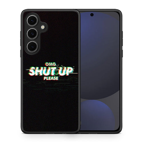 Θήκη Samsung Galaxy S24 FE OMG ShutUp από τη Smartfits με σχέδιο στο πίσω μέρος και μαύρο περίβλημα | Samsung Galaxy S24 FE OMG ShutUp case with colorful back and black bezels