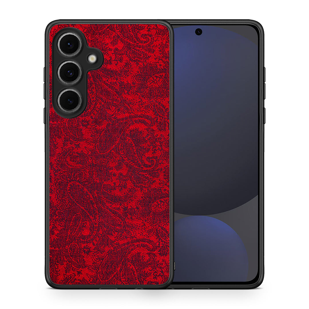 Θήκη Samsung Galaxy S24 FE Paisley Cashmere από τη Smartfits με σχέδιο στο πίσω μέρος και μαύρο περίβλημα | Samsung Galaxy S24 FE Paisley Cashmere case with colorful back and black bezels