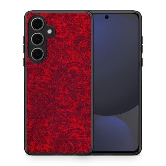 Θήκη Samsung Galaxy S24 FE Paisley Cashmere από τη Smartfits με σχέδιο στο πίσω μέρος και μαύρο περίβλημα | Samsung Galaxy S24 FE Paisley Cashmere case with colorful back and black bezels