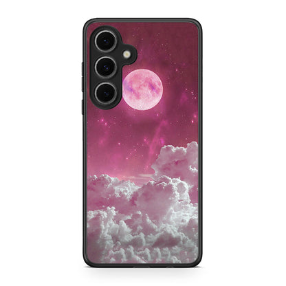 Samsung Galaxy S24 FE Pink Moon Θήκη από τη Smartfits με σχέδιο στο πίσω μέρος και μαύρο περίβλημα | Smartphone case with colorful back and black bezels by Smartfits