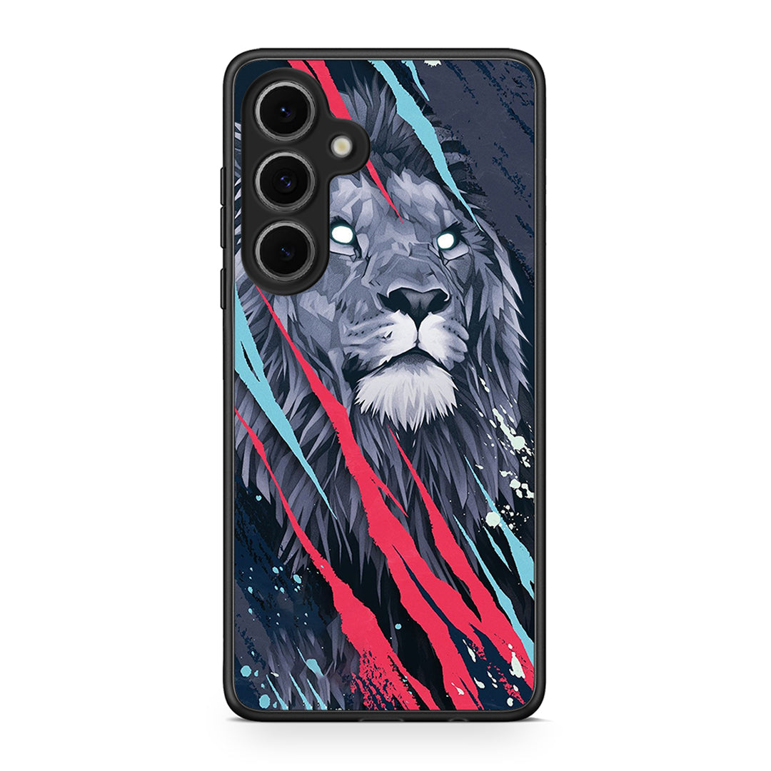 4 - Samsung Galaxy S24 FE Lion Designer PopArt case, cover, bumper