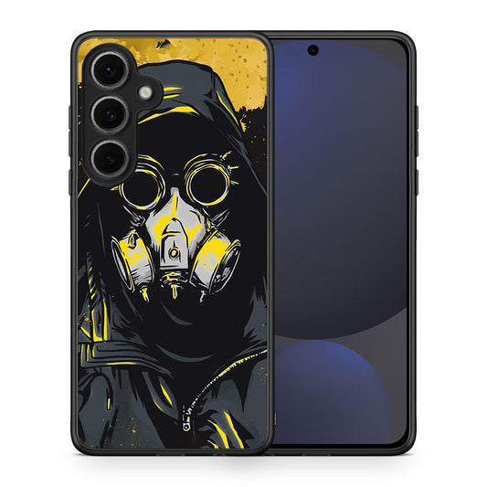 Θήκη Samsung Galaxy S24 FE Mask PopArt από τη Smartfits με σχέδιο στο πίσω μέρος και μαύρο περίβλημα | Samsung Galaxy S24 FE Mask PopArt case with colorful back and black bezels