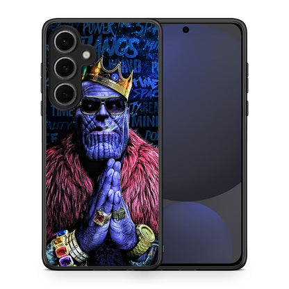 Θήκη Samsung Galaxy S24 FE Thanos PopArt από τη Smartfits με σχέδιο στο πίσω μέρος και μαύρο περίβλημα | Samsung Galaxy S24 FE Thanos PopArt case with colorful back and black bezels