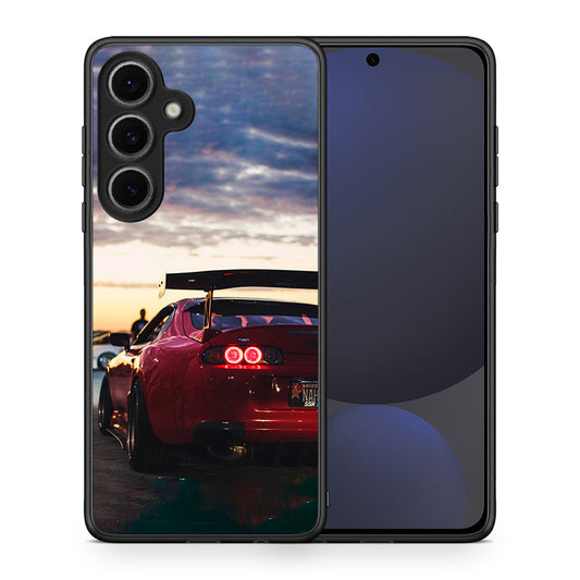 Θήκη Samsung Galaxy S24 FE Racing Supra από τη Smartfits με σχέδιο στο πίσω μέρος και μαύρο περίβλημα | Samsung Galaxy S24 FE Racing Supra case with colorful back and black bezels