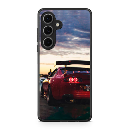 Samsung Galaxy S24 FE Racing Supra θήκη από τη Smartfits με σχέδιο στο πίσω μέρος και μαύρο περίβλημα | Smartphone case with colorful back and black bezels by Smartfits