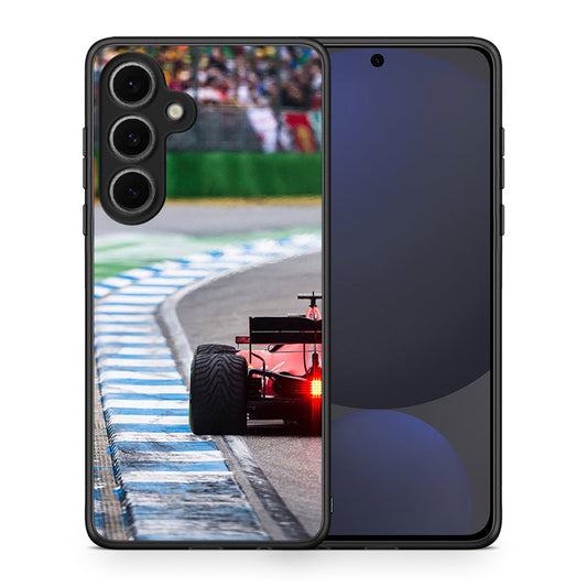 Θήκη Samsung Galaxy S24 FE Racing Vibes από τη Smartfits με σχέδιο στο πίσω μέρος και μαύρο περίβλημα | Samsung Galaxy S24 FE Racing Vibes case with colorful back and black bezels