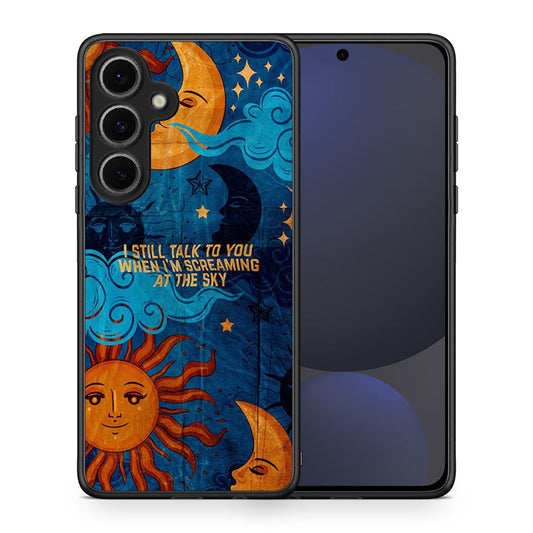 Θήκη Samsung Galaxy S24 FE Screaming Sky από τη Smartfits με σχέδιο στο πίσω μέρος και μαύρο περίβλημα | Samsung Galaxy S24 FE Screaming Sky case with colorful back and black bezels