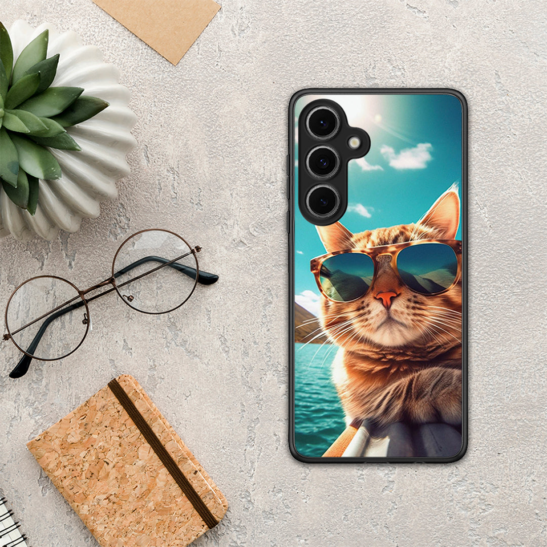 Summer Cat - Samsung Galaxy S24 FE θήκη