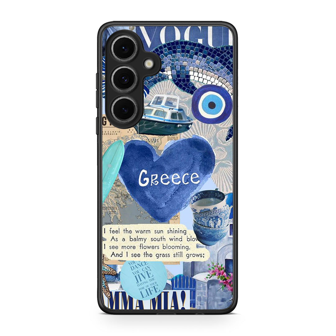 Samsung Galaxy S24 FE Summer In Greece Θήκη από τη Smartfits με σχέδιο στο πίσω μέρος και μαύρο περίβλημα | Smartphone case with colorful back and black bezels by Smartfits