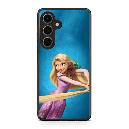 Samsung Galaxy S24 FE Tangled 2 Θήκη Αγίου Βαλεντίνου από τη Smartfits με σχέδιο στο πίσω μέρος και μαύρο περίβλημα | Smartphone case with colorful back and black bezels by Smartfits