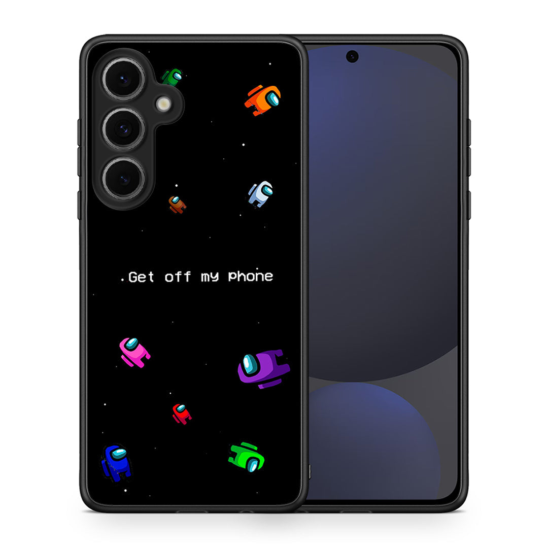 Θήκη Samsung Galaxy S24 FE AFK Text από τη Smartfits με σχέδιο στο πίσω μέρος και μαύρο περίβλημα | Samsung Galaxy S24 FE AFK Text case with colorful back and black bezels