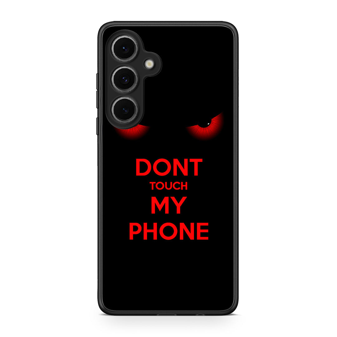 Samsung Galaxy S24 FE Touch My Phone Θήκη από τη Smartfits με σχέδιο στο πίσω μέρος και μαύρο περίβλημα | Smartphone case with colorful back and black bezels by Smartfits