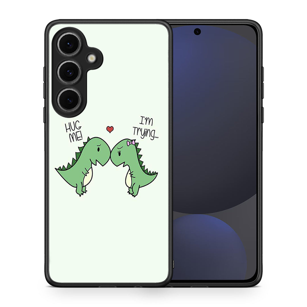 Θήκη Samsung Galaxy S24 FE Rex Valentine από τη Smartfits με σχέδιο στο πίσω μέρος και μαύρο περίβλημα | Samsung Galaxy S24 FE Rex Valentine case with colorful back and black bezels