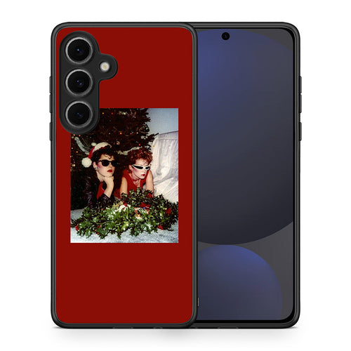 Θήκη Samsung Galaxy S24 FE Waiting For Xmas από τη Smartfits με σχέδιο στο πίσω μέρος και μαύρο περίβλημα | Samsung Galaxy S24 FE Waiting For Xmas case with colorful back and black bezels