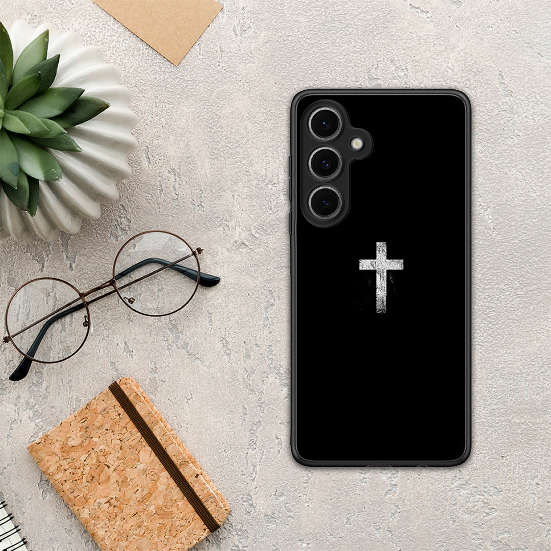 White Cross - Samsung Galaxy S24 FE θήκη